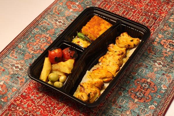 خوراک جوجه کباب سینه تک وعده 